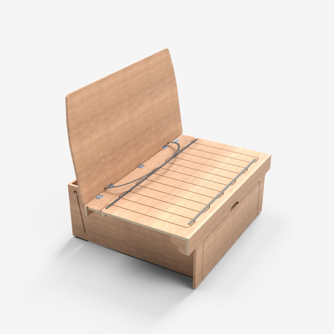 Banquette clic-clac classique (120cm) - Universelle pour vans et fourgons