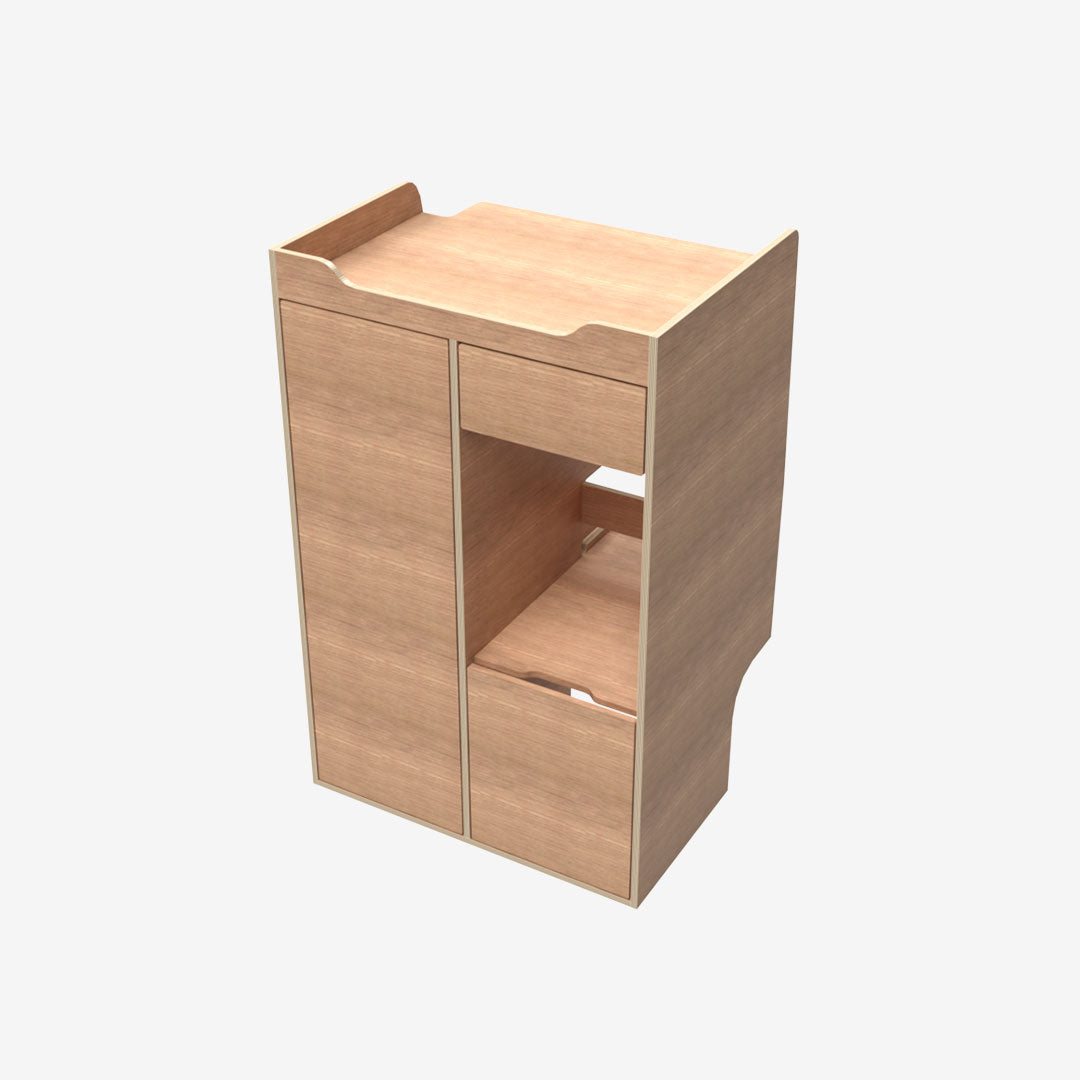 Meuble double colonne arrière gauche pour Renault Trafic 3 L2H1
