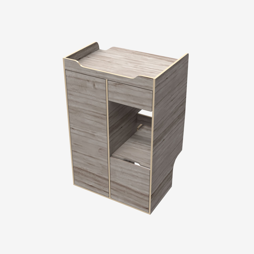 Meuble double colonne arrière gauche pour Renault Trafic 3 L2H1