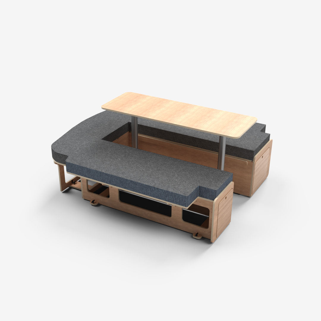 Kit Banquette Spéciale Cabine Approfondie pour Citroën Jumpy XL (K0)