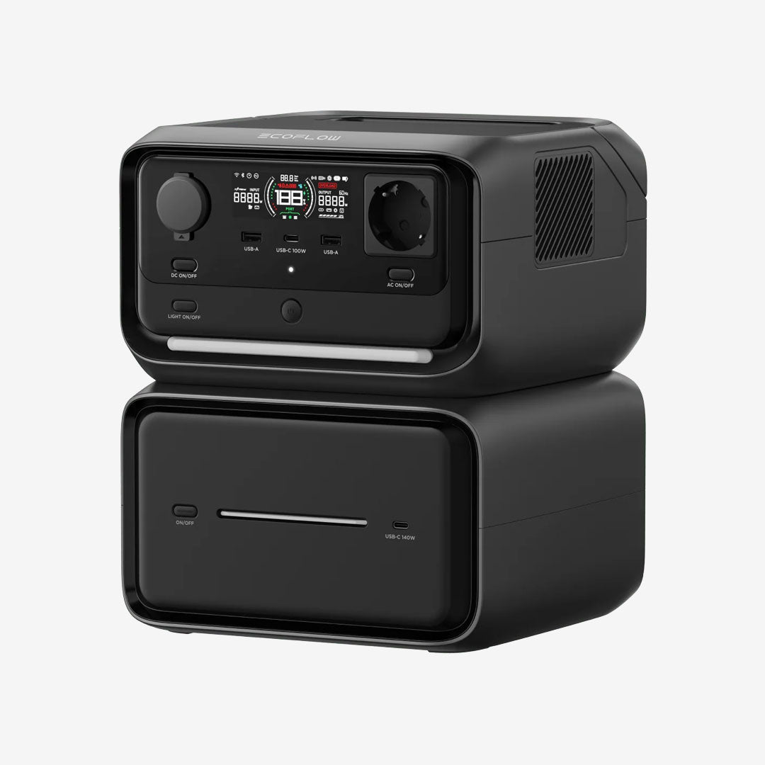 Station d'énergie portable EcoFlow River 3 Max Plus 858 Wh pour van aménagé