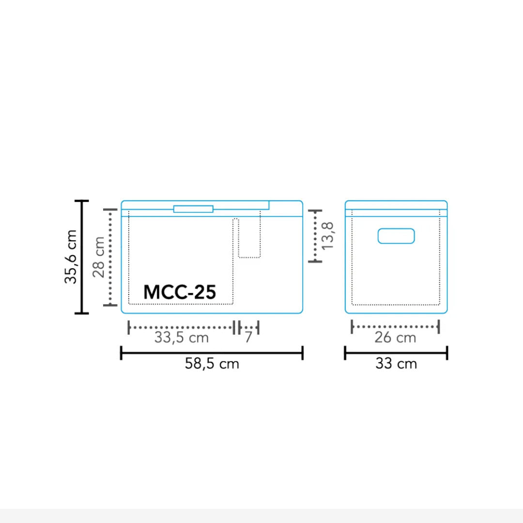 Mestic MCC-25 AC/DC : glacière compresseur pour van aménagé