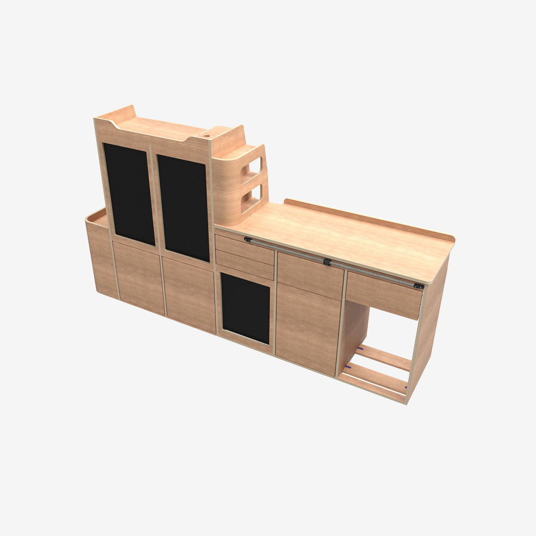 Kit Meuble Latéral Gauche – Ford Transit Custom L1 (MK2, 2024+) & Volkswagen T7