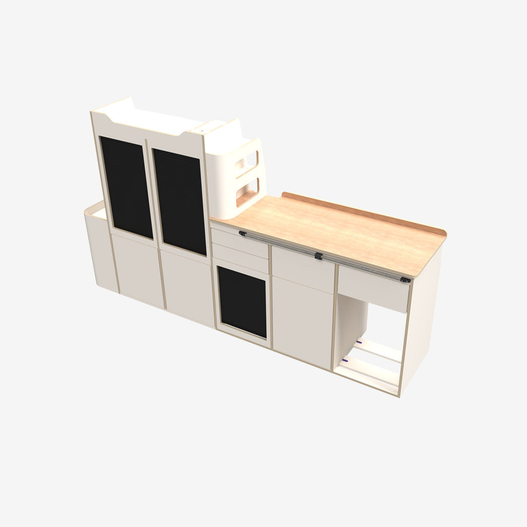 Kit Meuble Latéral Gauche – Ford Transit Custom L1 (MK2, 2024+) & Volkswagen T7