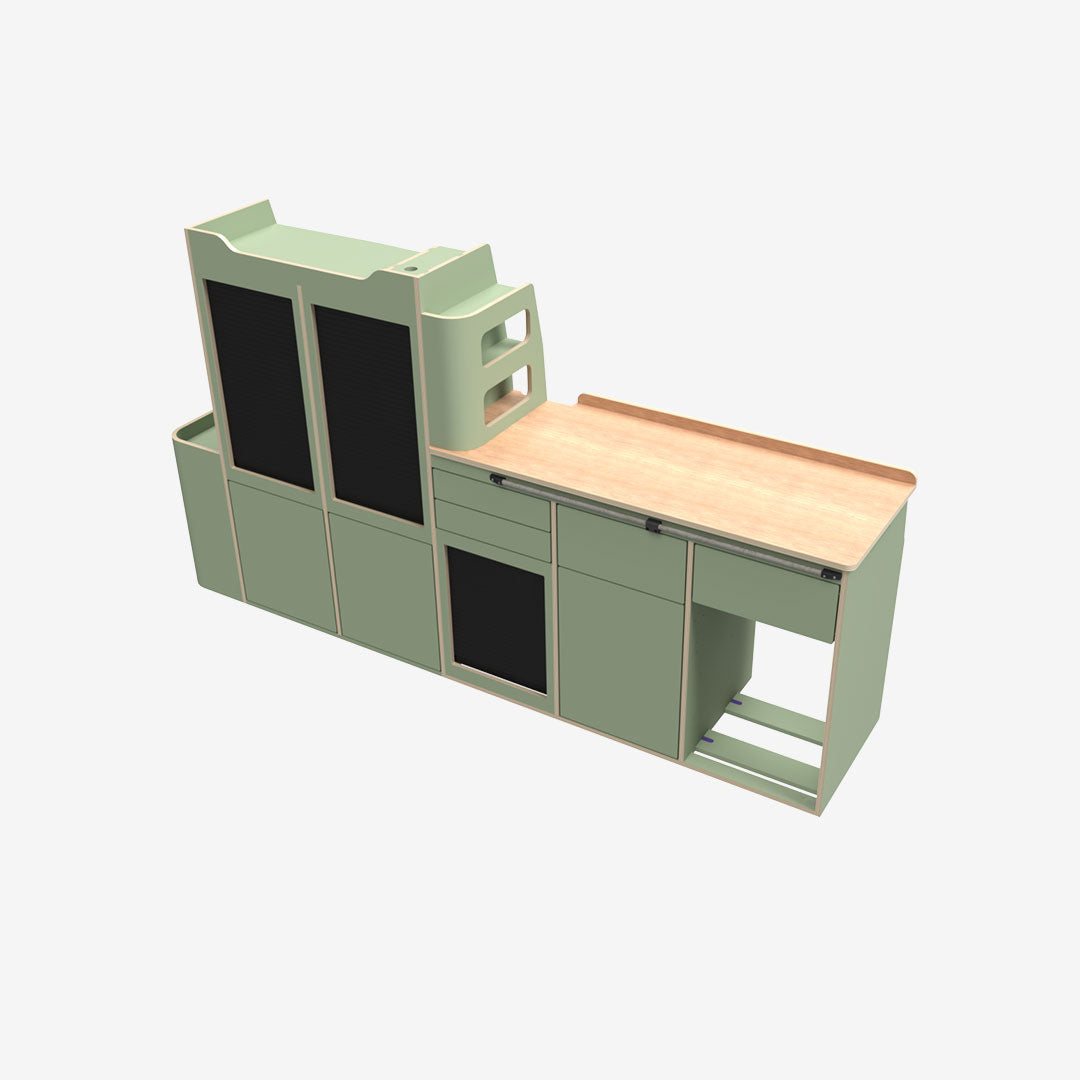 Kit Meuble Latéral Gauche – Ford Transit Custom L1 (MK2, 2024+) & Volkswagen T7