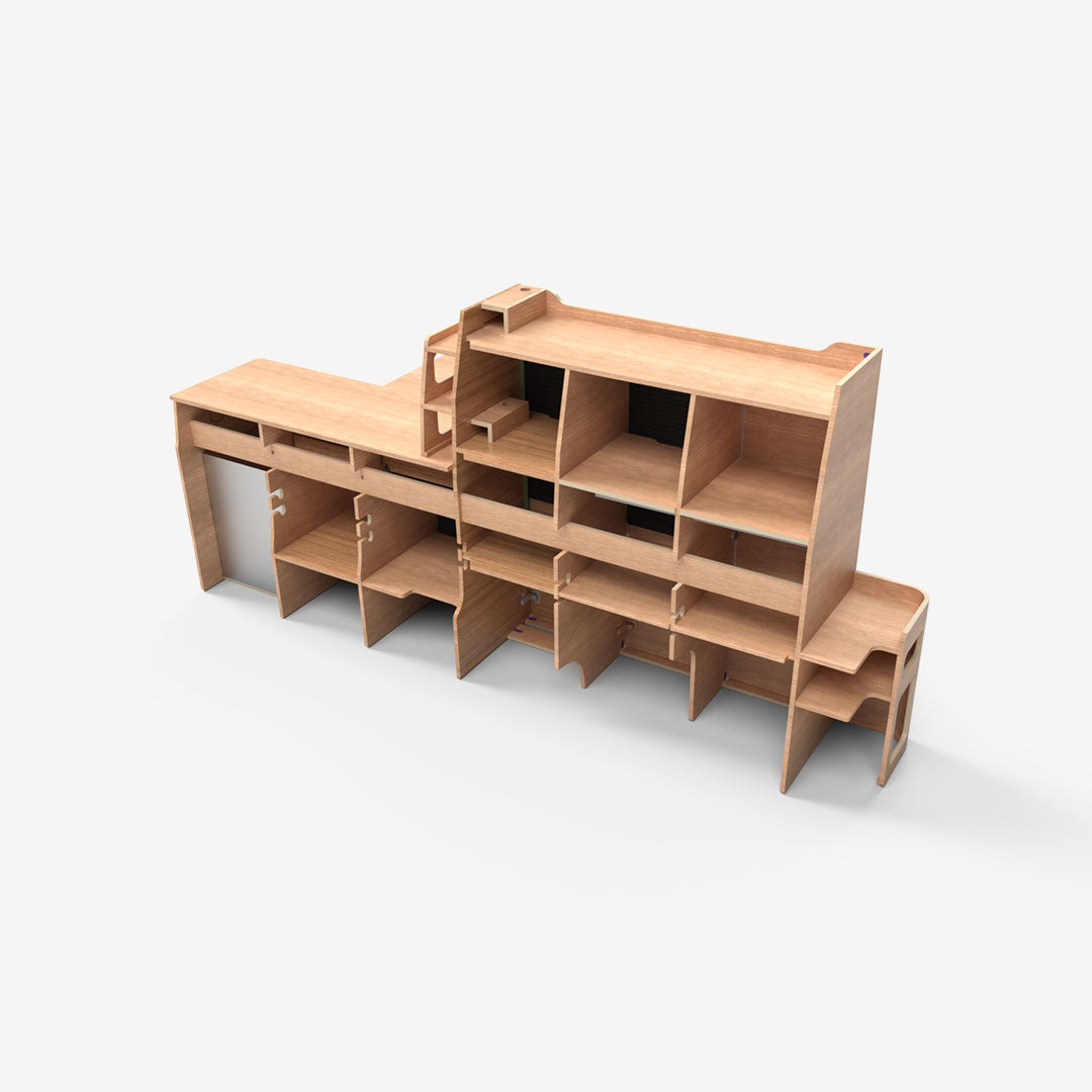 Kit Meuble Latéral Gauche – Ford Transit Custom L2 (2024+) & VW T7