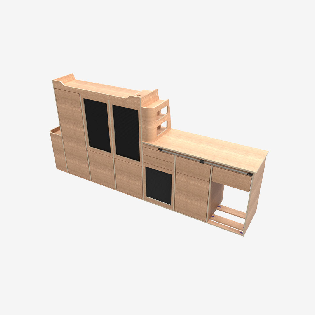 Kit Meuble Latéral Gauche – Ford Transit Custom L2 (2024+) & VW T7