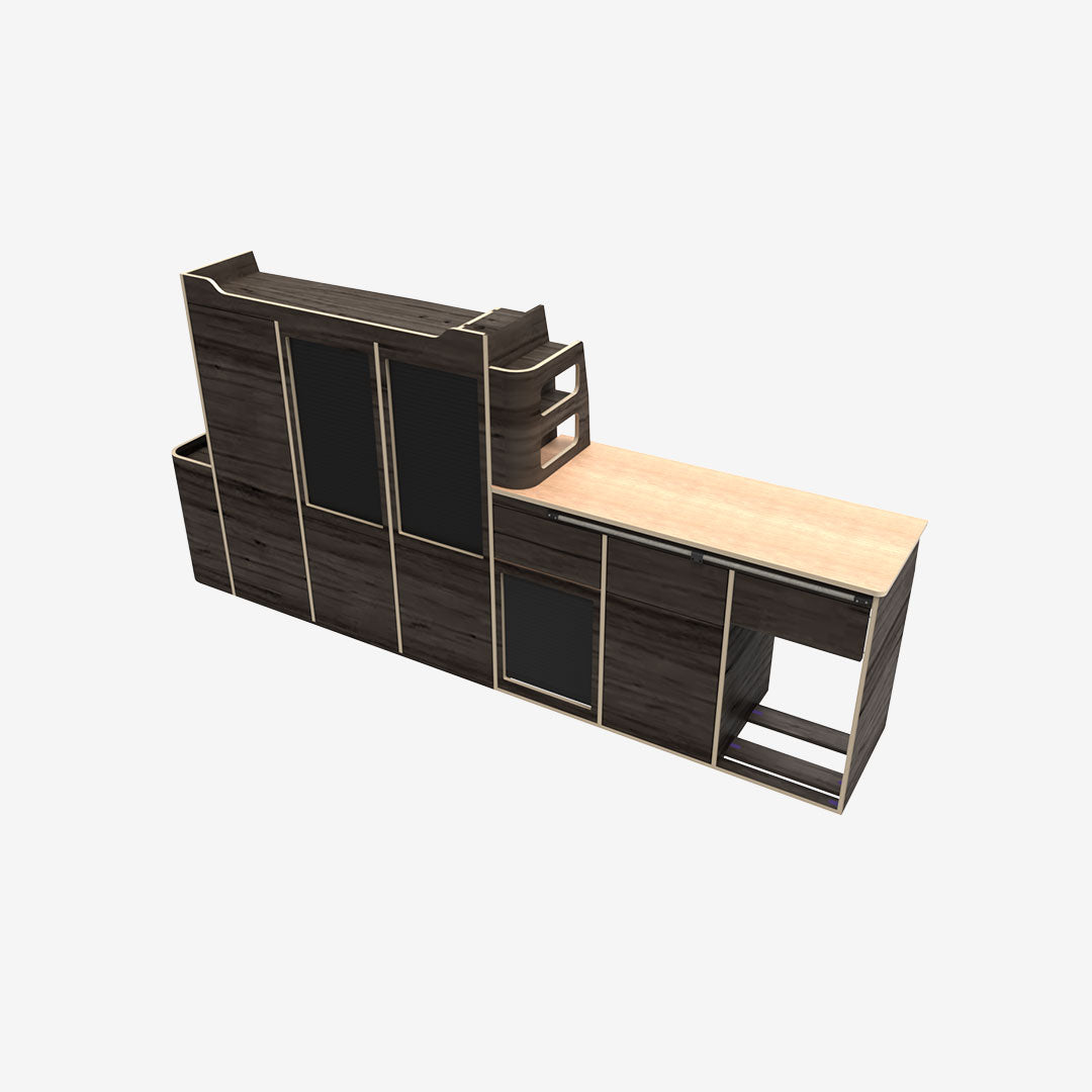 Kit Meuble Latéral Gauche – Ford Transit Custom L2 (2024+) & VW T7