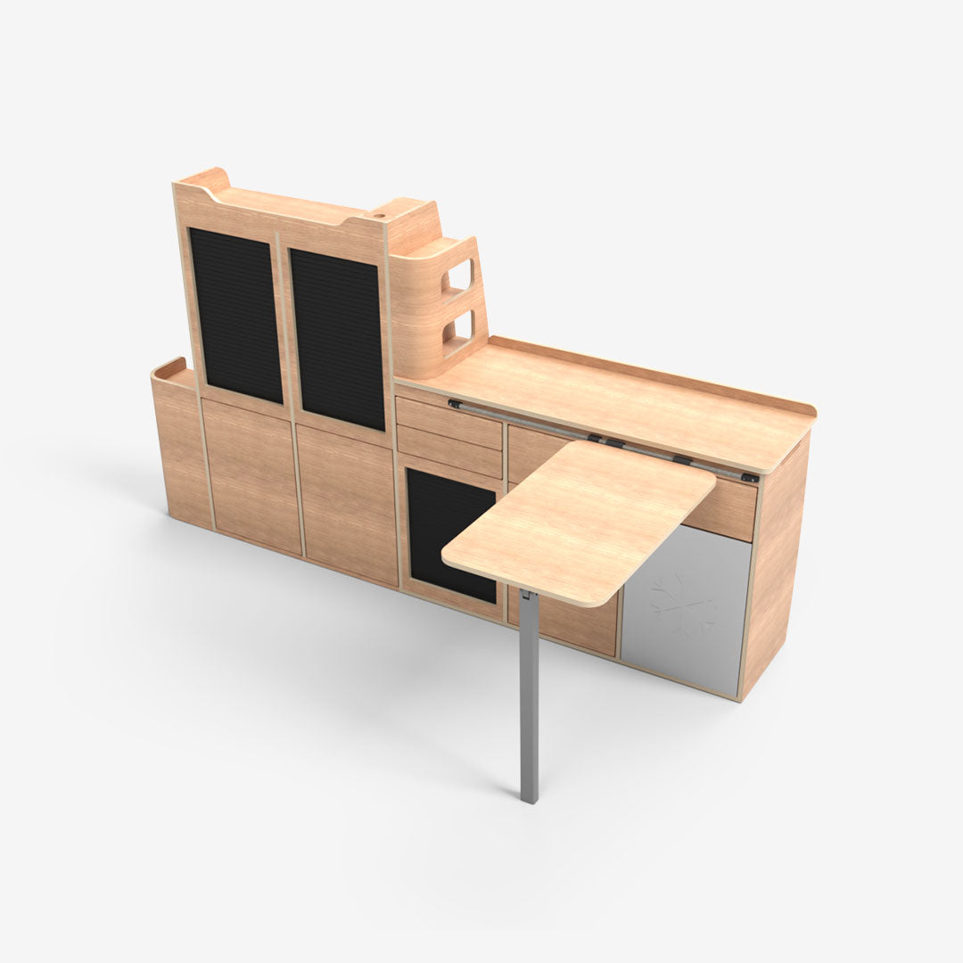 Kit Meuble Latéral Gauche – Volkswagen T5/T6 L1H1 – Version Réservoir Aplast