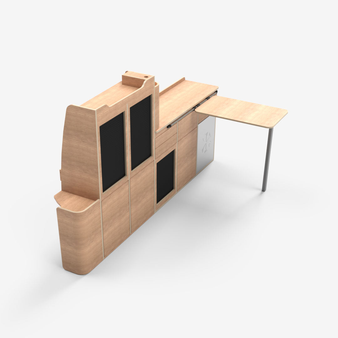 Kit Meuble Latéral Gauche – Volkswagen T5/T6 L1H1 – Version Réservoir Aplast