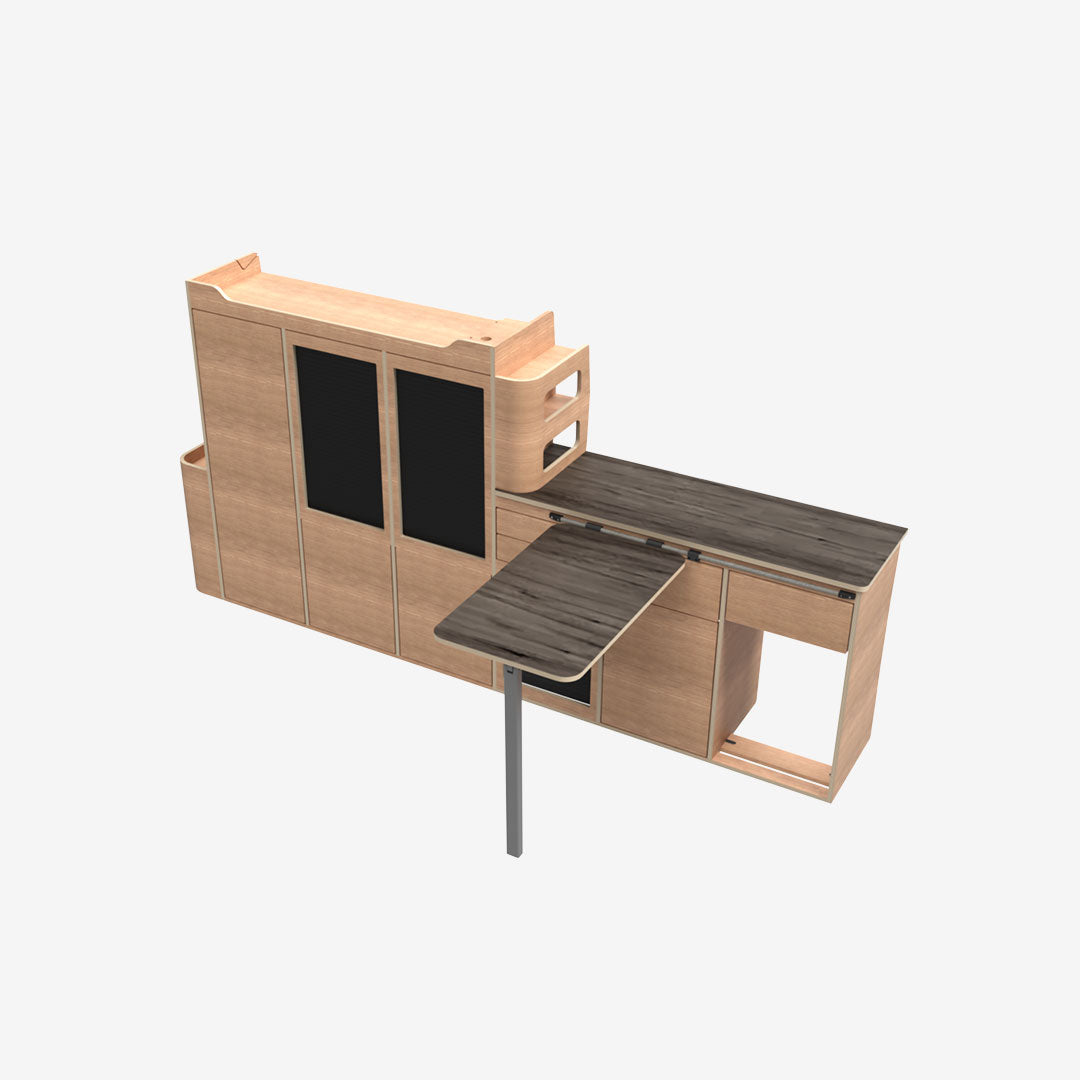 Meuble latéral gauche pour Renault Trafic 3 L2H1 : Cuisine & rangements Exokit