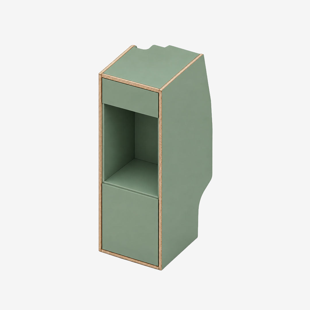 Colonne arrière gauche pour Jumpy M, Expert et Vivaro, finition stratifié Vert Fjord