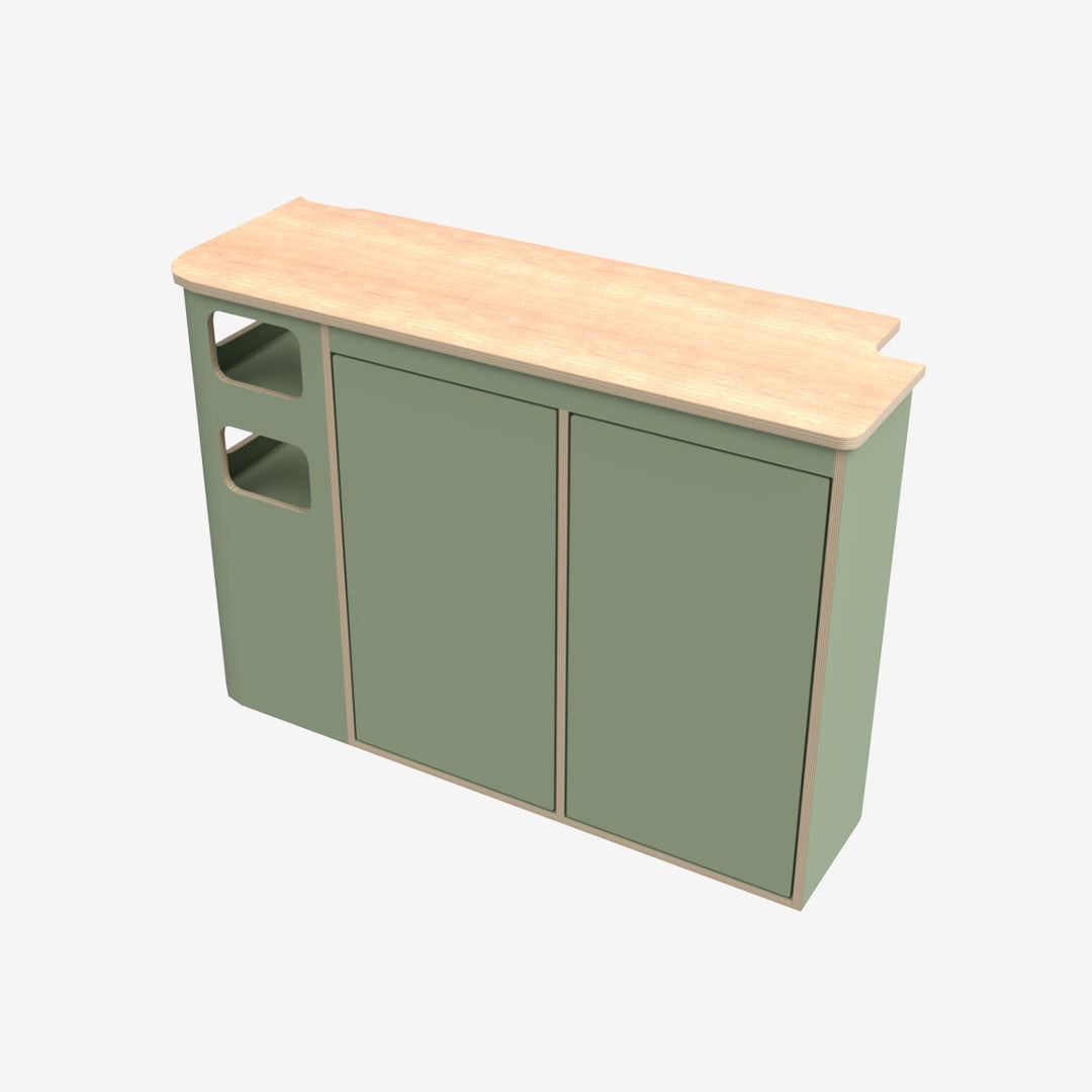 Meuble latéral droit pour Renault Trafic 3 L1H1 : Cuisine & rangements