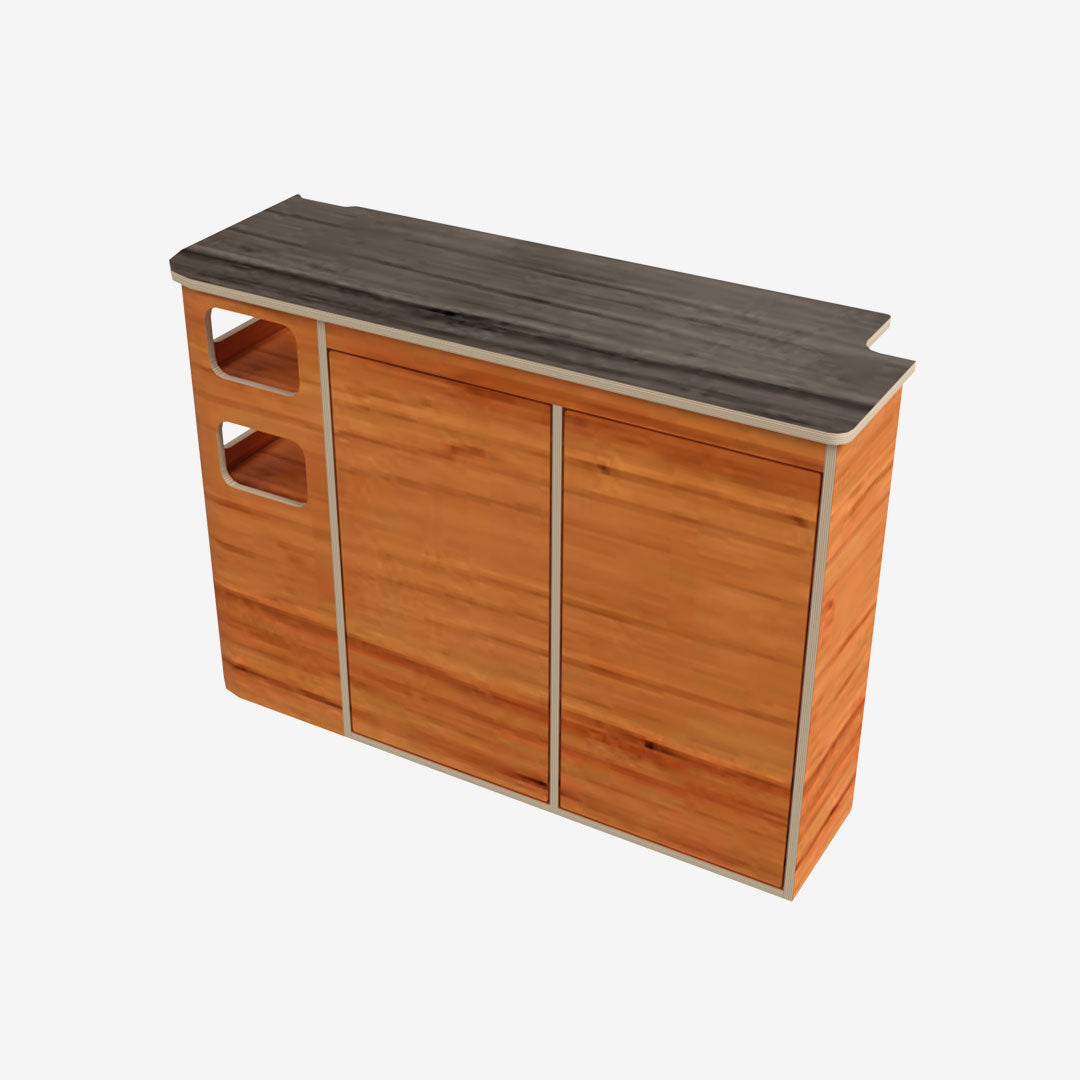 Meuble latéral droit pour Renault Trafic 3 L1H1 : Cuisine & rangements