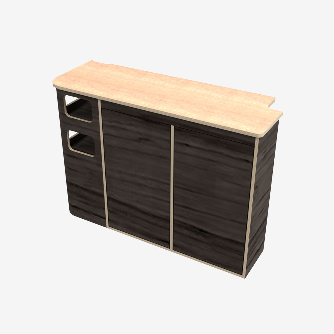 Meuble latéral droit pour Renault Trafic 3 L1H1 : Cuisine & rangements