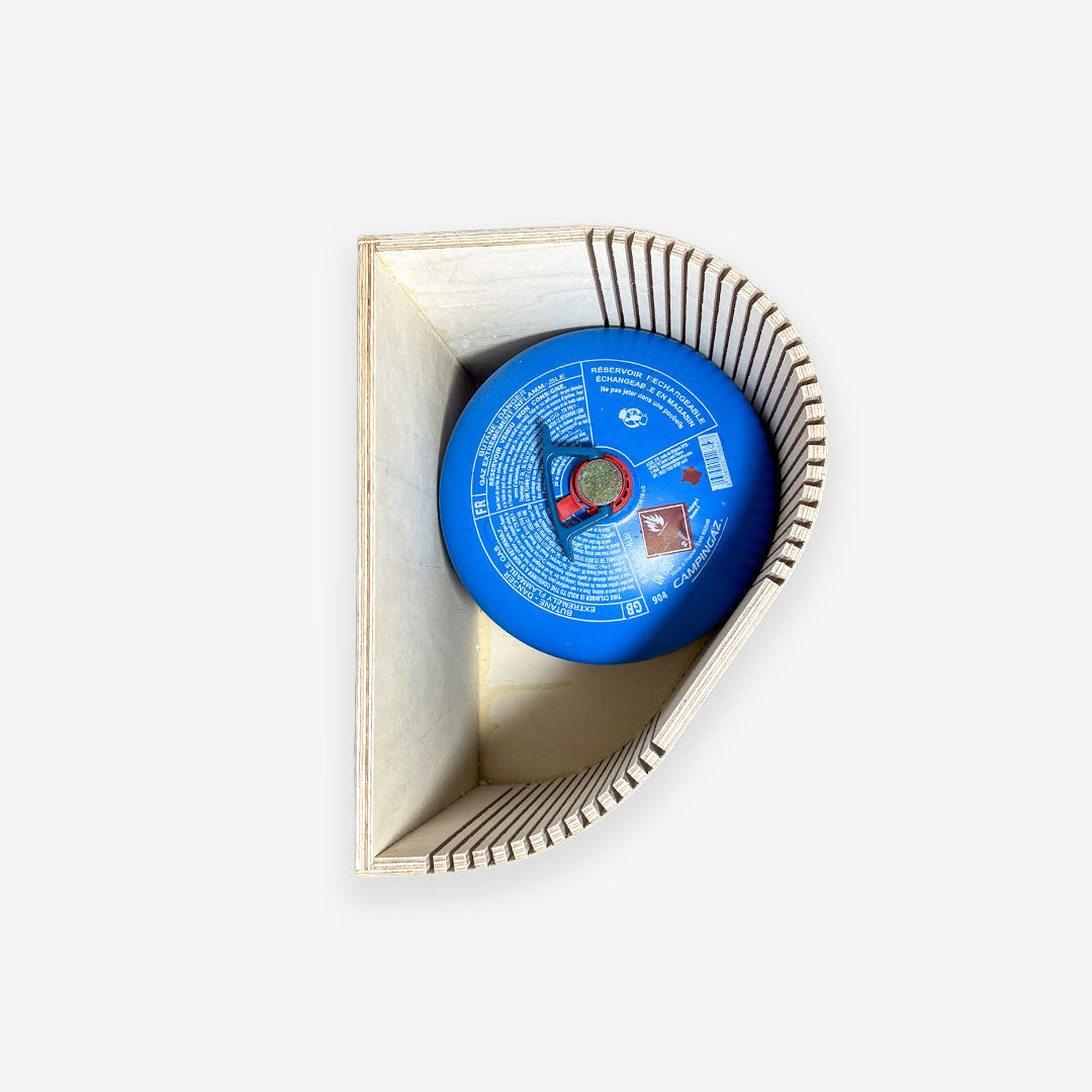 Caisson gaz arrondi exokit pour bouteille R904 et homogation VASP version B