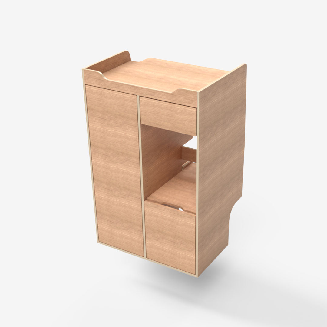 Meuble double colonne arrière gauche pour Renault Trafic 3 L2H1