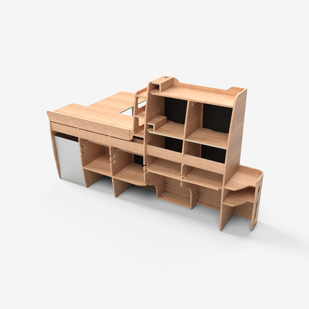 Kit Meuble Latéral Gauche – Volkswagen Transporter T5/T6 L1H1