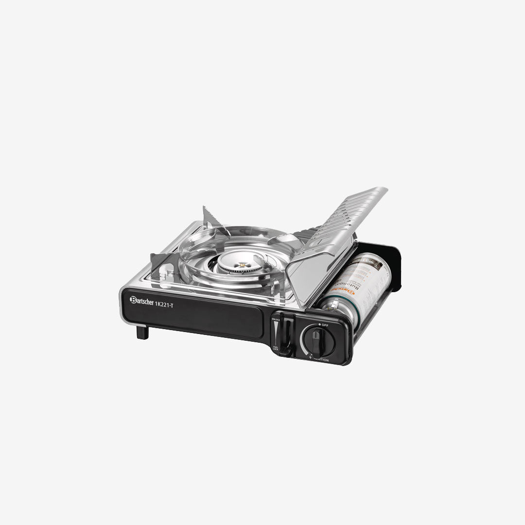 Réchaud gaz portable Bartscher 1K221-T inclus dans la Minimalle équipée