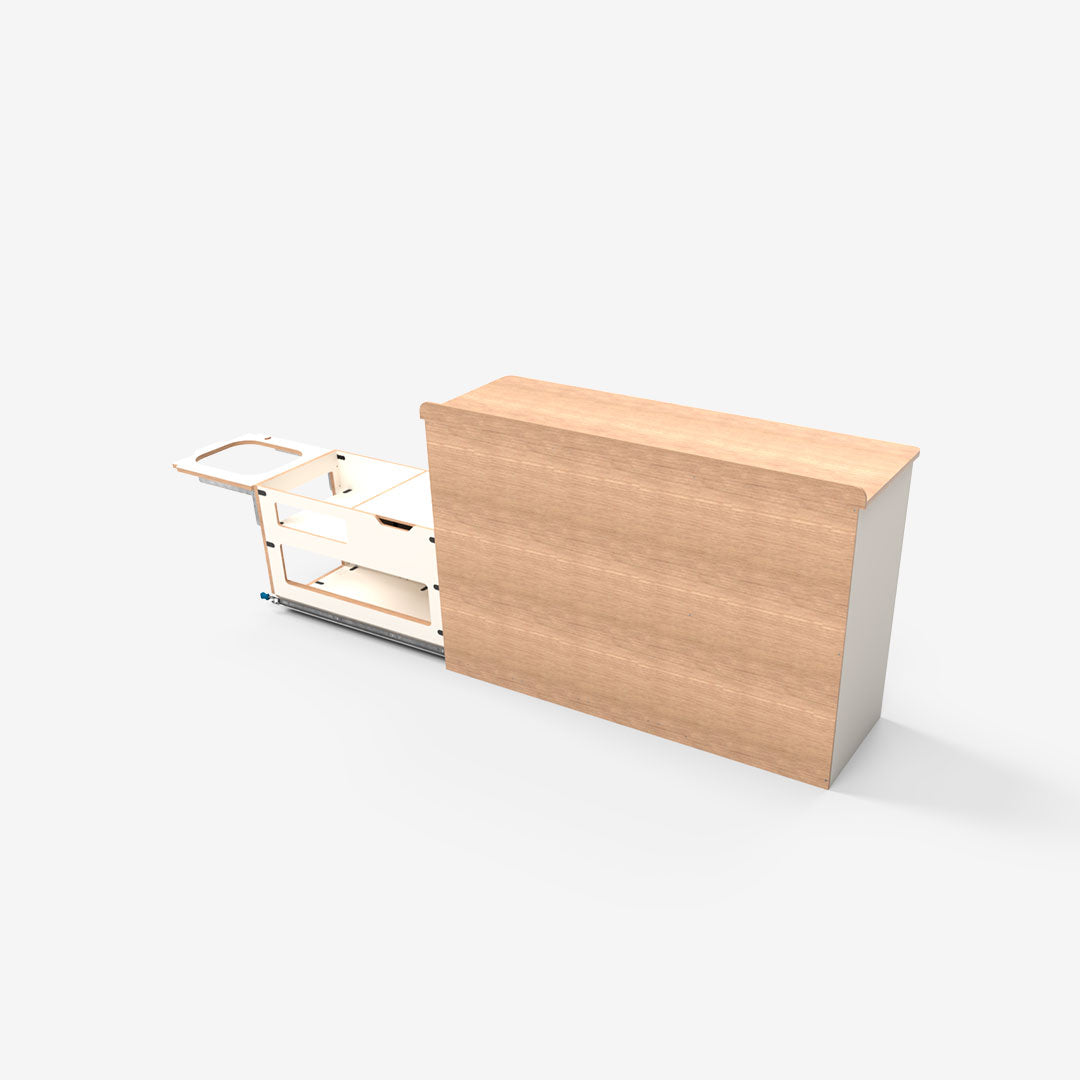 Kit meuble transversal universel avec tiroir cuisine extérieur Exokit