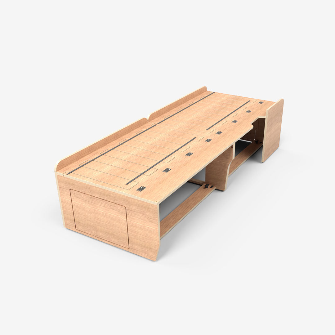 Banquette lit peigne 120 × 175 cm – Citroën Jumpy / Peugeot Expert K0 (M L2H1 & XL L3H1) – Version Classique – Exokit