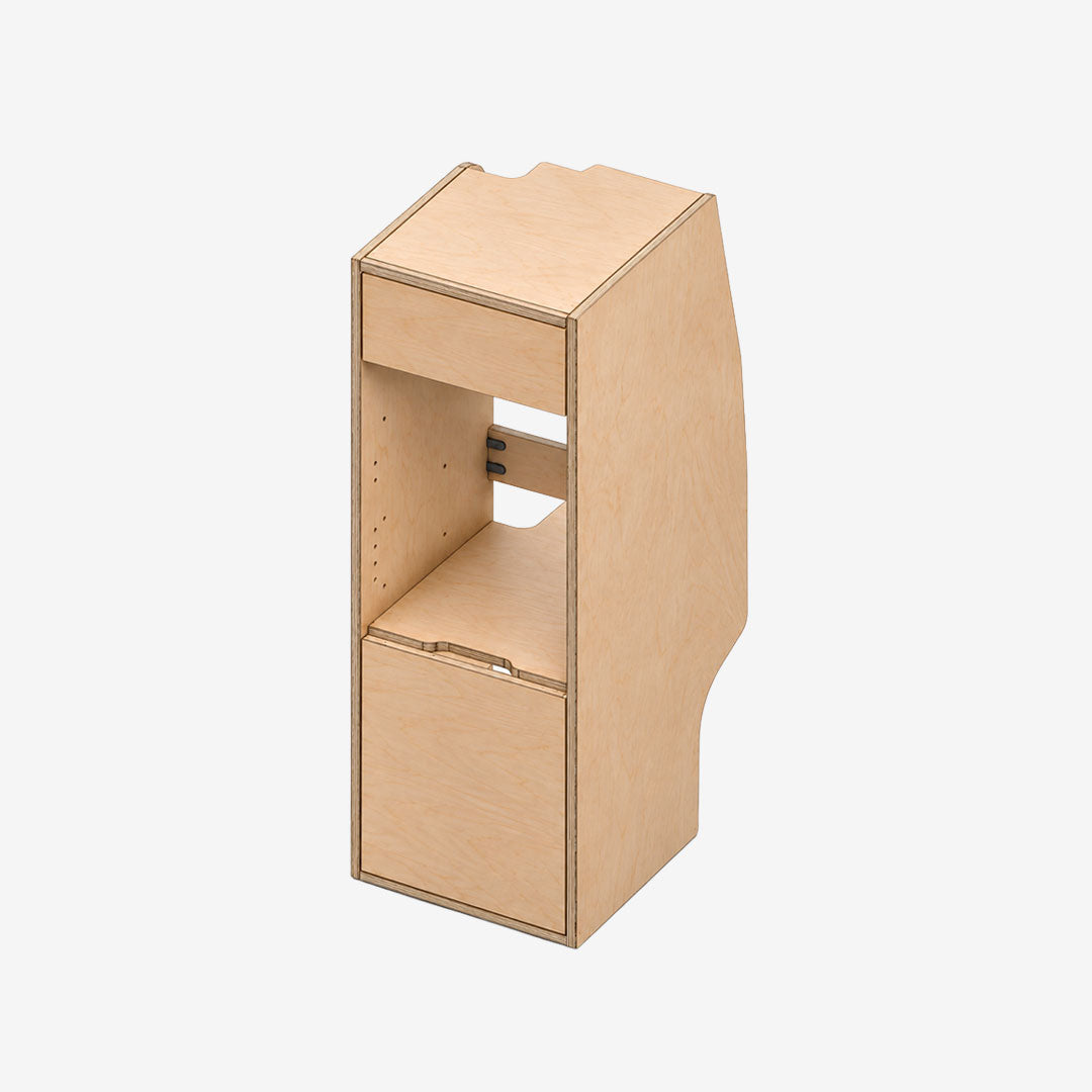 Colonne arrière gauche pour Jumpy M, Expert et Vivaro, finition contreplaqué bouleau brut