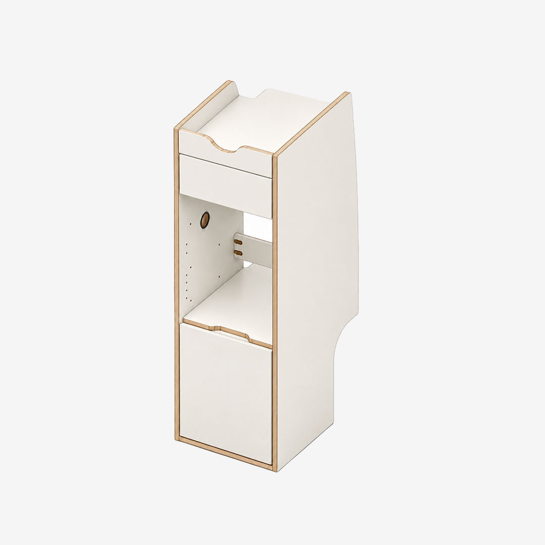 Colonne arrière gauche pour Trafic 3, Vivaro et NV300, finition stratifié Blanc uni