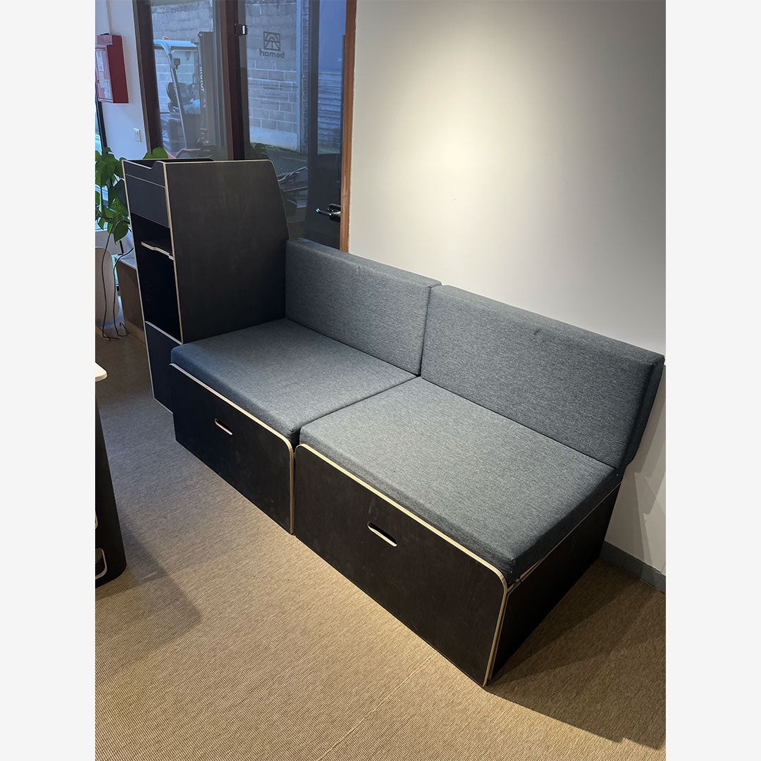 Lit peigne 120×180 cm + Meubles latéraux pour jumpy M et équivalents