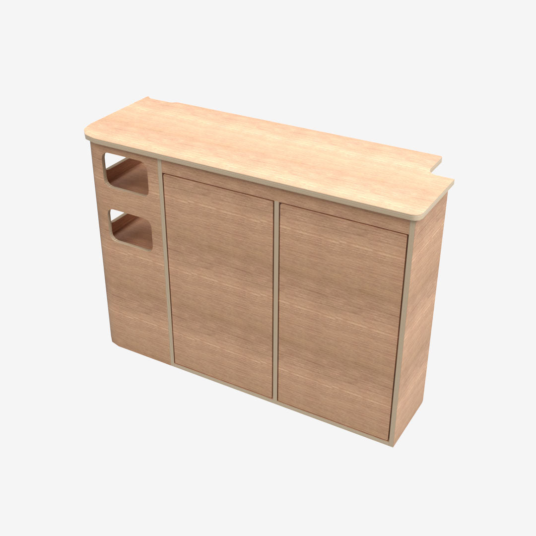 Meuble latéral droit pour Renault Trafic 3 L1H1 : Cuisine & rangements