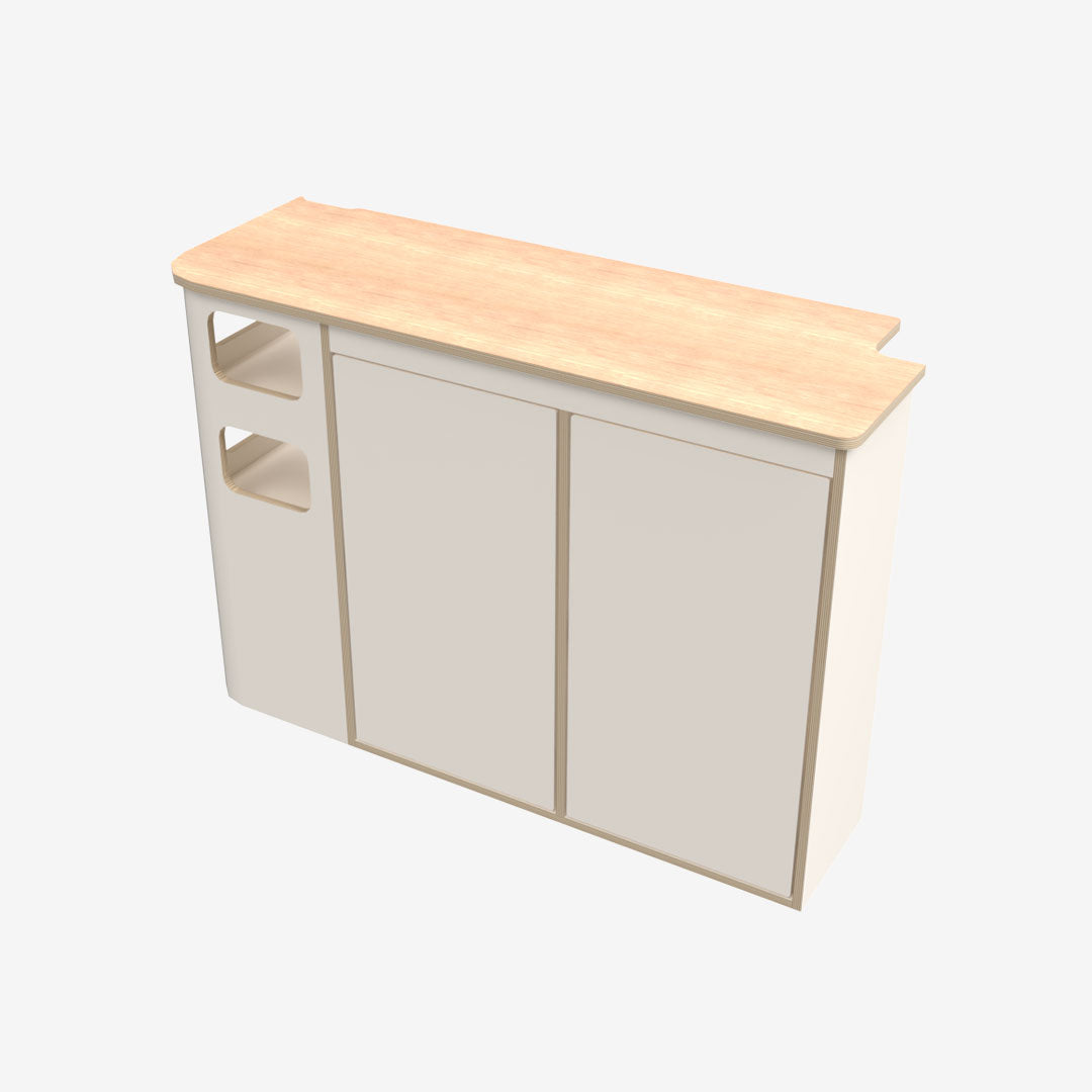 Meuble latéral droit pour Renault Trafic 3 L1H1 : Cuisine & rangements