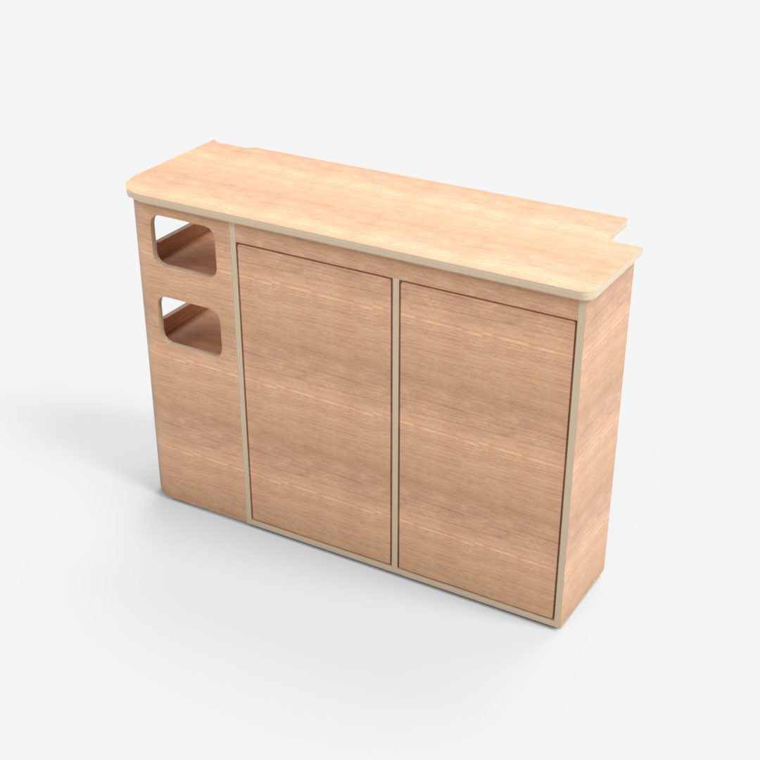 Meuble latéral droit pour Renault Trafic 3 L1H1 : Cuisine & rangements
